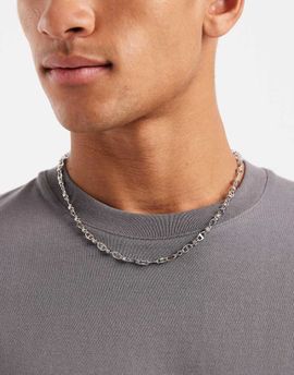ASOS DESIGN ASOS DESIGN waterproof stainless steel fine marina neck chain in silver