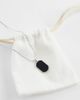 ASOS DESIGN ASOS DESIGN waterproof stainless steel flat oval inset stone pendant necklace in silver - 3