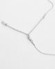 ASOS DESIGN ASOS DESIGN waterproof stainless steel flat oval inset stone pendant necklace in silver - 4