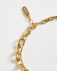 ASOS DESIGN ASOS DESIGN waterproof stainless steel green stone pendant bracelet in gold - 3