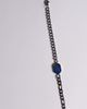 ASOS DESIGN ASOS DESIGN waterproof stainless steel half and half chain semi-precious lapis bracelet in silver - 2