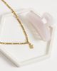ASOS DESIGN ASOS DESIGN waterproof stainless steel interchangeable E charm in gold - 2