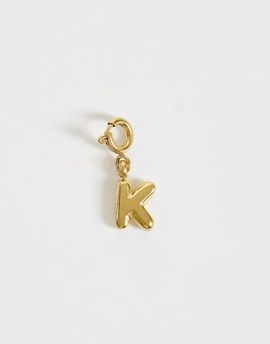 ASOS DESIGN ASOS DESIGN waterproof stainless steel interchangeable K charm in gold