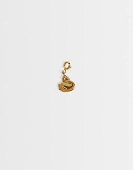 ASOS DESIGN ASOS DESIGN waterproof stainless steel interchangeable swan charm in gold