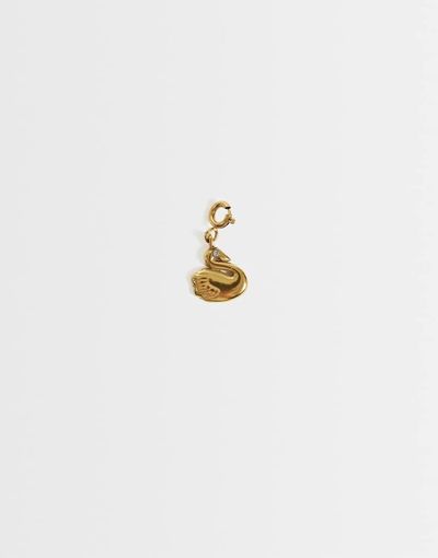 ASOS DESIGN ASOS DESIGN waterproof stainless steel interchangeable swan charm in gold