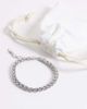ASOS DESIGN ASOS DESIGN waterproof stainless steel interlocking link chain bracelet in silver - 1