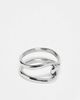 ASOS DESIGN ASOS DESIGN waterproof stainless steel intertwined ring in silver - 3