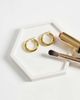 ASOS DESIGN ASOS DESIGN waterproof stainless steel medium hoop earrings in gold tone - 2