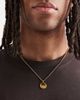 ASOS DESIGN ASOS DESIGN waterproof stainless steel molten pendant in gold-Silver - 1