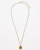 ASOS DESIGN ASOS DESIGN waterproof stainless steel molten pendant in gold-Silver - 2