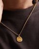 ASOS DESIGN ASOS DESIGN waterproof stainless steel molten pendant in gold-Silver - 3