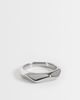 ASOS DESIGN ASOS DESIGN waterproof stainless steel molten plain band ring in silver tone - 1