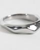 ASOS DESIGN ASOS DESIGN waterproof stainless steel molten plain band ring in silver tone - 3