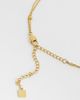 ASOS DESIGN ASOS DESIGN waterproof stainless steel multi-row necklace with faux pearl pendant in gold tone - 4