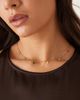 ASOS DESIGN ASOS DESIGN waterproof stainless steel necklace with cubic zirconia rainbow gems in gold tone with gift bag - 1