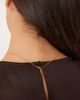 ASOS DESIGN ASOS DESIGN waterproof stainless steel necklace with cubic zirconia rainbow gems in gold tone with gift bag - 3