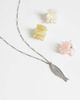 ASOS DESIGN ASOS DESIGN waterproof stainless steel necklace with fish pendant in silver tone - 2