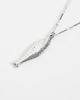 ASOS DESIGN ASOS DESIGN waterproof stainless steel necklace with fish pendant in silver tone - 3