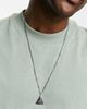 ASOS DESIGN ASOS DESIGN waterproof stainless steel necklace with pyramid pendant in silver tone - 1