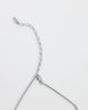 ASOS DESIGN ASOS DESIGN waterproof stainless steel necklace with square malachite pendant in silver - 3