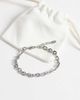 ASOS DESIGN ASOS DESIGN waterproof stainless steel oval link chain bracelet in silver - 2