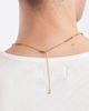 ASOS DESIGN ASOS DESIGN waterproof stainless steel rosary necklace in gold - 3