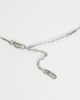 ASOS DESIGN ASOS DESIGN waterproof stainless steel round molten pendant necklace in silver tone - 3