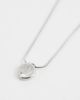 ASOS DESIGN ASOS DESIGN waterproof stainless steel round molten pendant necklace in silver tone - 4