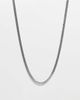 ASOS DESIGN ASOS DESIGN waterproof stainless steel short slim 4mm chain necklace in silver - 1