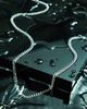 ASOS DESIGN ASOS DESIGN waterproof stainless steel short slim 4mm neck chain in silver - 1