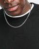 ASOS DESIGN ASOS DESIGN waterproof stainless steel short slim 4mm neck chain in silver - 2