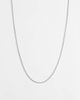 ASOS DESIGN ASOS DESIGN waterproof stainless steel slim rope chain necklace in silver tone - 1