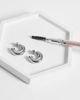 ASOS DESIGN ASOS DESIGN waterproof stainless steel small chubby hoop earrings in silver tone with gift bag - 2