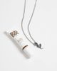 ASOS DESIGN ASOS DESIGN waterproof stainless steel snake pendant necklace in burnished silver - 2