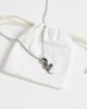 ASOS DESIGN ASOS DESIGN waterproof stainless steel snake pendant necklace in burnished silver - 3