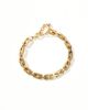 ASOS DESIGN ASOS DESIGN waterproof stainless steel square link bracelet in gold - 2