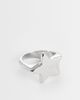 ASOS DESIGN ASOS DESIGN waterproof stainless steel star top ring in silver tone - 1