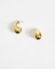 ASOS DESIGN ASOS DESIGN waterproof stainless steel stud earrings with teardrop shape in gold tone - 1