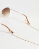 ASOS DESIGN ASOS DESIGN waterproof stainless steel sunglasses chain with dot detailing in gold tone - 1