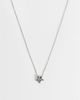ASOS DESIGN ASOS DESIGN waterproof stainless steel thread through star pendant necklace in silver - 1