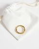 ASOS DESIGN ASOS DESIGN waterproof stainless steel twisted ring in gold - 2