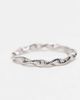 ASOS DESIGN ASOS DESIGN waterproof stainless steel twisted rope ring in silver - 2