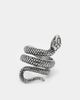 ASOS DESIGN ASOS DESIGN waterproof stainless steel wrap around ring in snake design in silver tone - 1