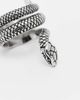 ASOS DESIGN ASOS DESIGN waterproof stainless steel wrap around ring in snake design in silver tone - 3