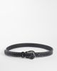 ASOS DESIGN ASOS DESIGN wave molten buckle studded faux leather belt in black-Brown - 1