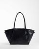 ASOS DESIGN ASOS DESIGN weave belted tote bag in black - 1