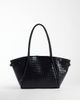ASOS DESIGN ASOS DESIGN weave belted tote bag in black - 4