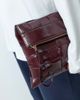 ASOS DESIGN ASOS DESIGN weave flat portfolio clutch in burgundy-Red - 2