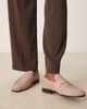 ASOS DESIGN ASOS DESIGN weave loafers in pink suede - 1