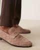 ASOS DESIGN ASOS DESIGN weave loafers in pink suede - 2